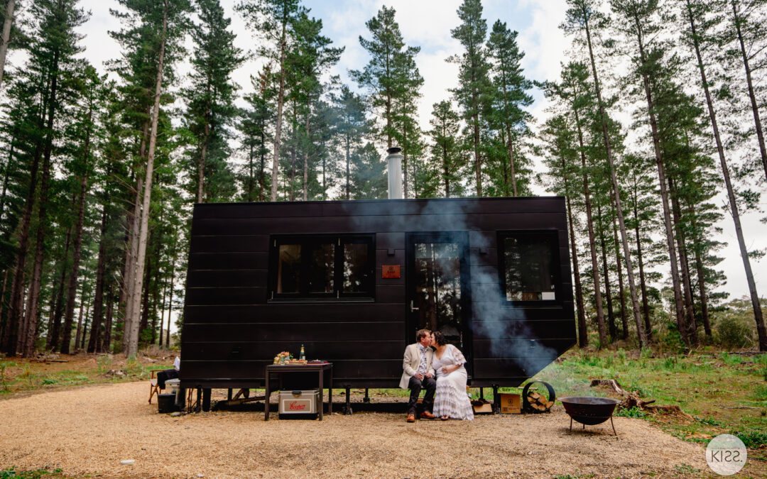 CABN Tiny House Bed & Breakfast, elopement wedding at Kuitpo Forest