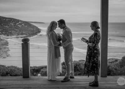 Romantic KISS Package Elopement, Kangaroo Island, Black & White