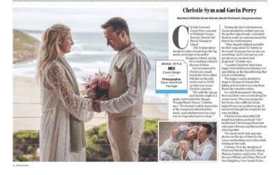 The Sunday Mail, Wedding Feature in Lifestyle | Elopement on Kangaroo Island