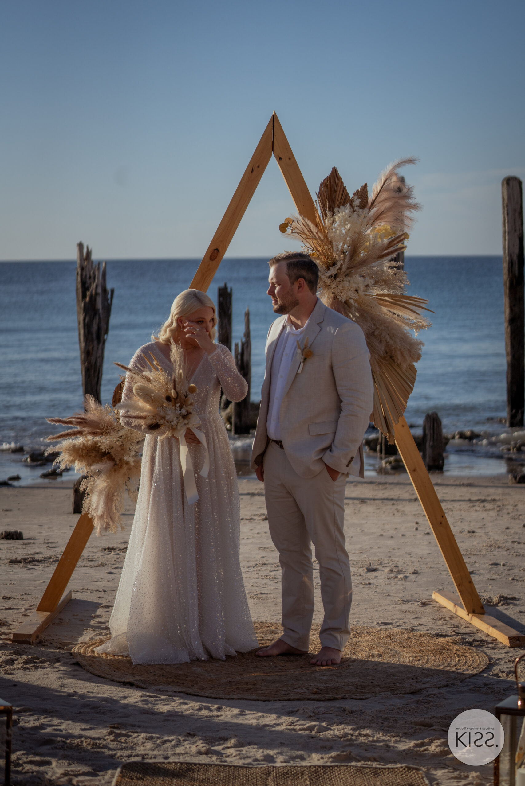 Adelaide Content Creator , beach wedding