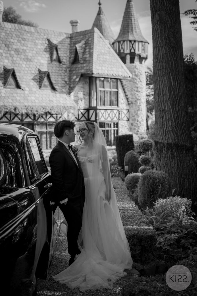 Romantic newlyweds celebrating their private elopement at Thorngrove Manor Adelaide Hills.