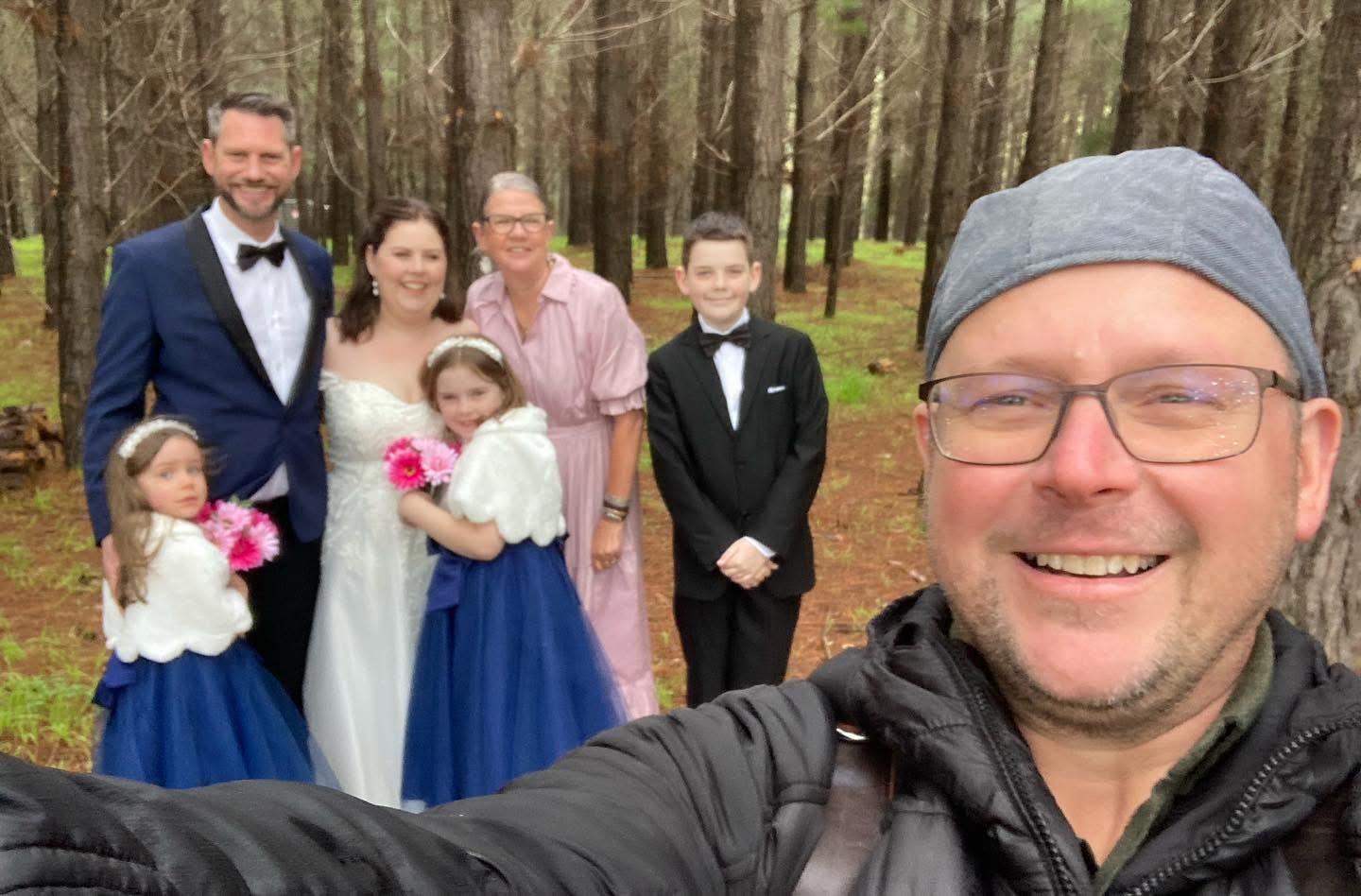 Small group micro wedding ceremony in Adelaide with close family