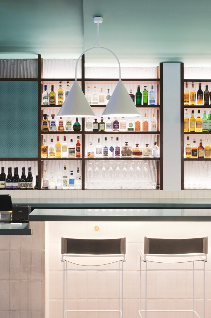 Bar interior at Fourth. on Jetty Road, Glenelg.