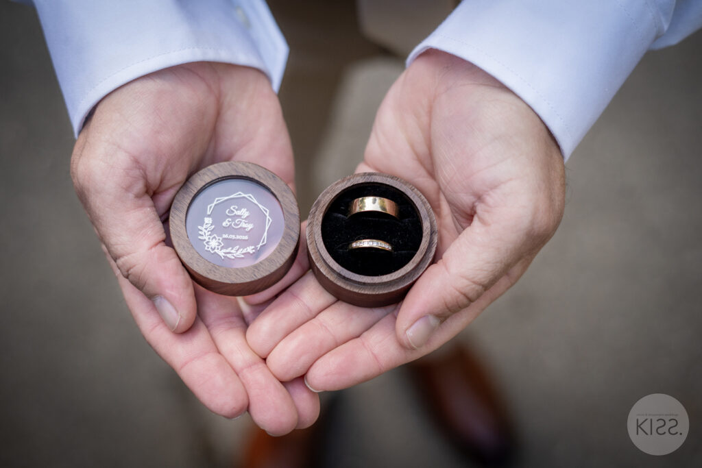 Wedding rings at Adelaide Botanic Garden