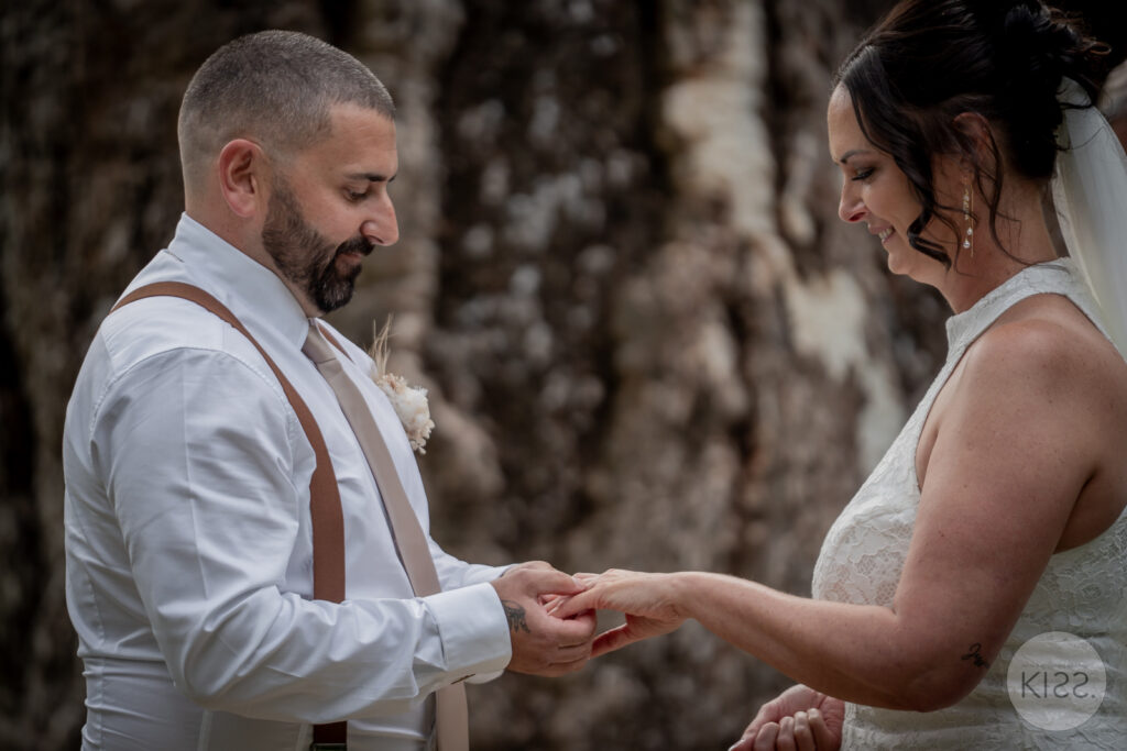 A close view of the ring exchange at Adelaide Botanic Garden